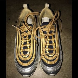 Nike Black And Gold Metallic Air Max 97 Sneakers